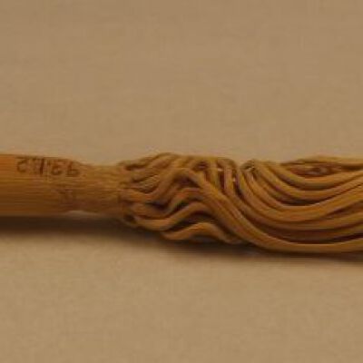Corn whisk broom: Origsize: 9.5" (h) x 1" (d); Origformat: Artifact