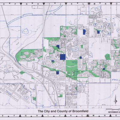 City and County of Broomfield, City Map, November 2001