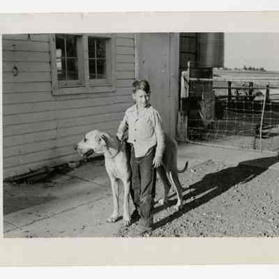 Lester K and dog