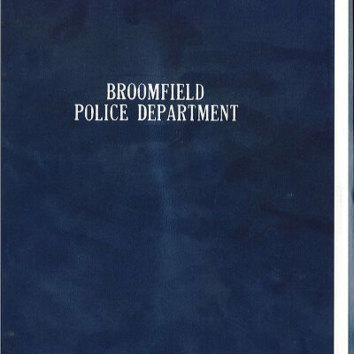 Broomfield Police Department Annual Report, 1987