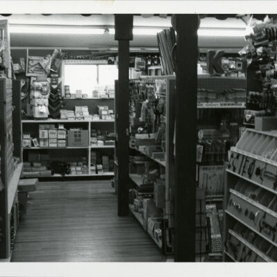Shelves of Hardware at Broomfield Lumber Company