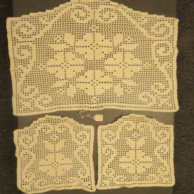 Doilies a-c: Origsize: 12" (w) x 20" (l); Origformat: Artifact