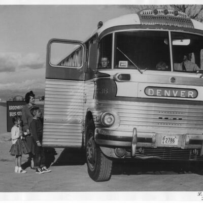 Boarding the Denver-Boulder Bus