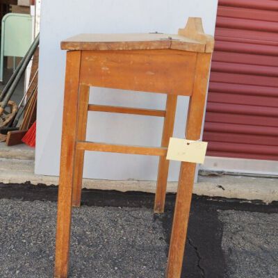 school desk in off-site storage