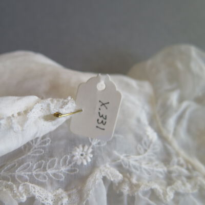 Number of gown and slip: Origsize: 15" (w) x 30" (l); Origformat: Artifact