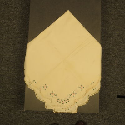 White Tablecloth with Embroidery