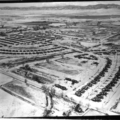 Aerial Photo of Broomfield in the Snow