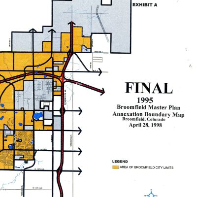 Broomfield Master Plan, Annexation Boundary Map Broomfield Colorado, April 28, 1998
