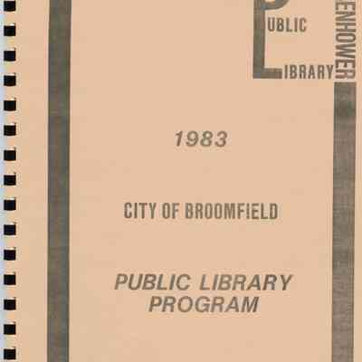 City of Broomfield 1983 Public Library Program