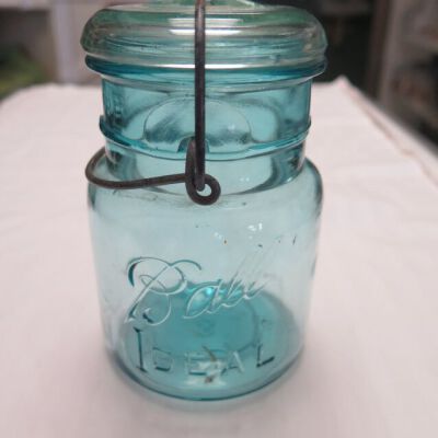 front of jar
