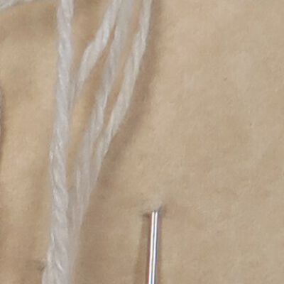 Hatpin with white pin head: Origformat: Artifact