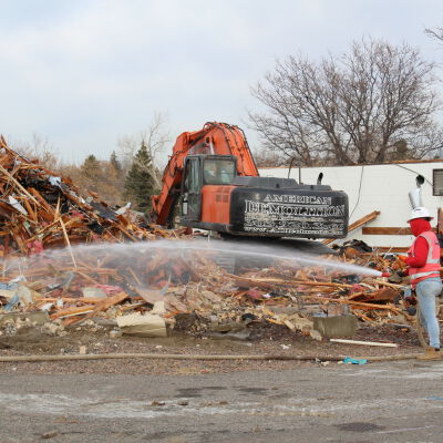 First North Metro Fire Station During Demolition