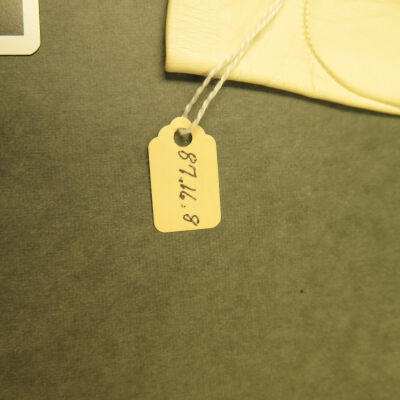 Number on gloves.: Origsize: 8.5" (w) x 3.5" (l); Origformat: Artifact