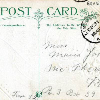 "Best New Year Wishes" Postcard