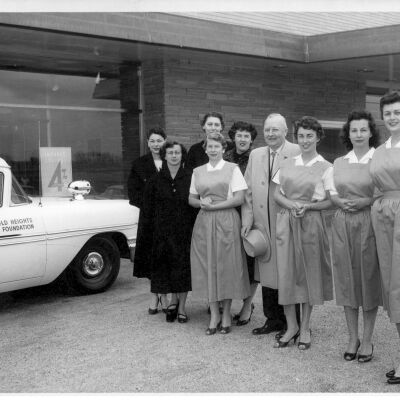 B.F. Swan and Officers of the Broomfield Hieghts Hospital Auxiliary