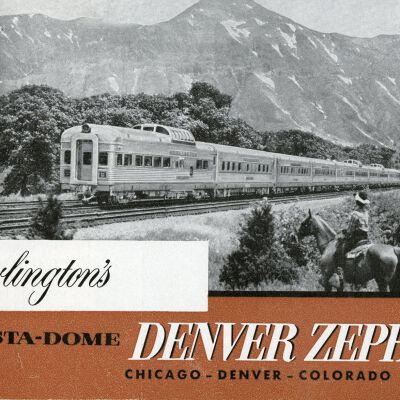 Advertisement Booklet - Burlington's Vista-Dome Denver Zephyr