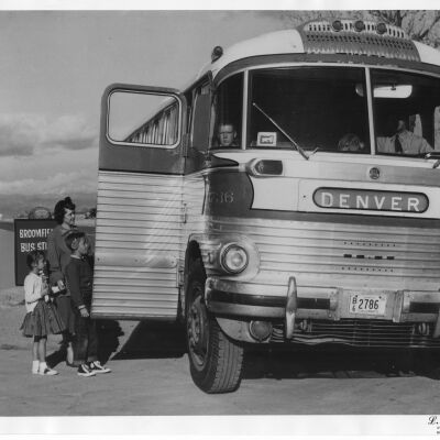 Boarding the Denver-Boulder Bus