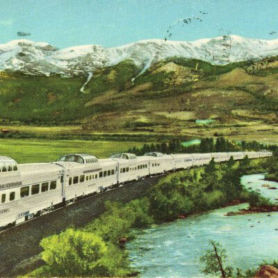 Postcard of the "California Zephyr" Train