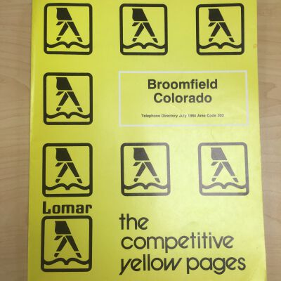 1984 Broomfield Colorado Phone Book