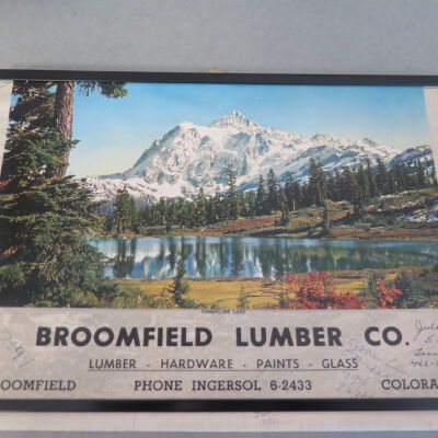 Broomfield Lumber Co. Calendar 1963