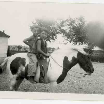 Possibly Dale and Gilbert Brunner on Pony