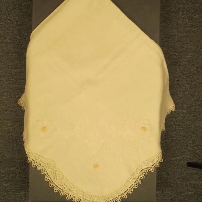 White Tablecloth with Embroidery