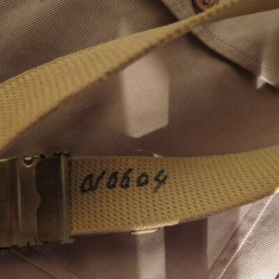 Number on belt.: Origformat: Artifact