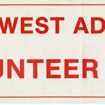West Adams Volunteer Fireman Bumper Sticker