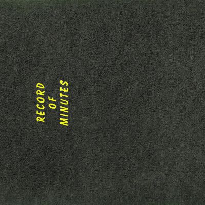 Blank Record of Minutes book