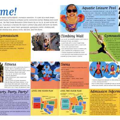 The Paula Derda Rec Center Grand Showcase Event Program, November 1, 2003