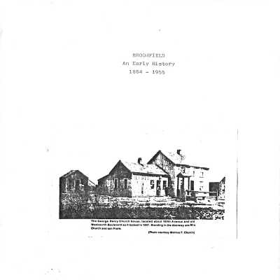 Broomfield An Early History 1864-1955