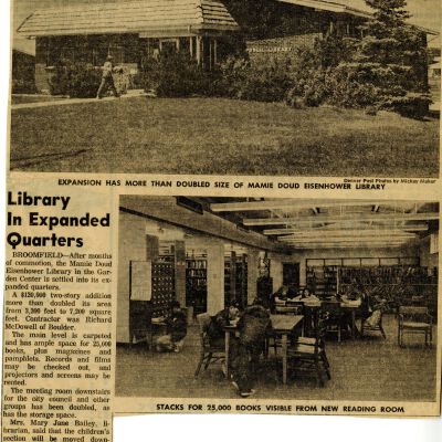 Library in Expanded Quarters