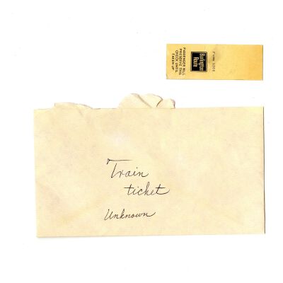 Train Ticket for the Burligton Route