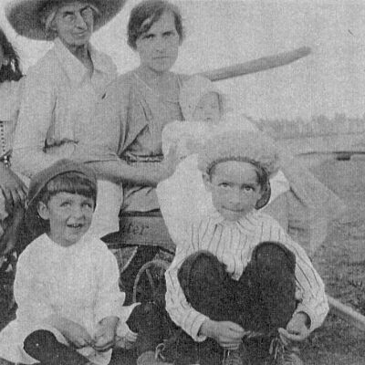Burns Junction Station Agent's Family near Broomfield Grain Elevator