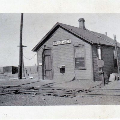Burns Junction Depot early 1920