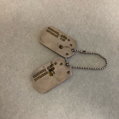 John T. Huddart's Millitary Dog Tags