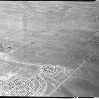High altitude aerial view of Broomfield