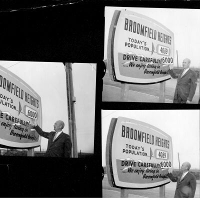 Broomfield Heights Population Sign
