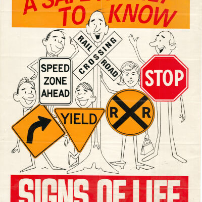 "Signs of Life" Railroad Safety Poster