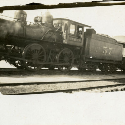 Postcard of an Atchison, Topeka and Santa Fe Steam Locomotive
