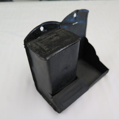 Side of match holder.: Origsize: 6" (h) x 6.25" (w) x; Origformat: Artifact