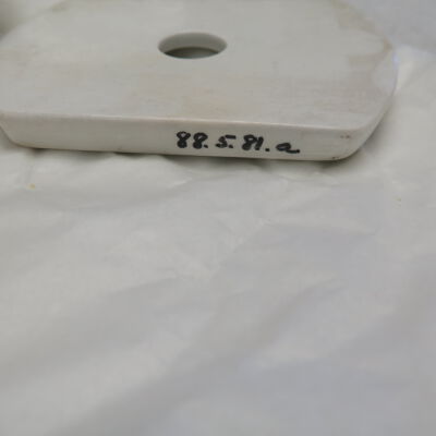 Number on soap dish.: Origsize: 2.5" (h) x 5.5" (w); Origformat: Artifact