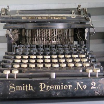 Smith typewriter in off-site storage