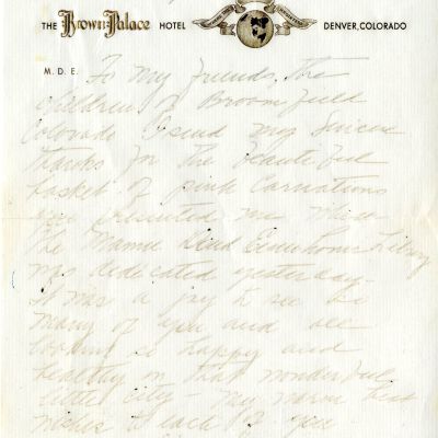 Letter of Correspondence, Mamie Doud Eisenhower to Children of Broomfield