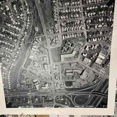 Aerial Photo of Broomfield taken March 30, 1964, copied March 8, 1989