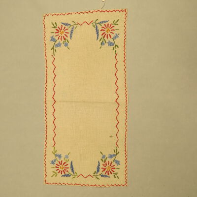 Embroidered Furniture Scarf