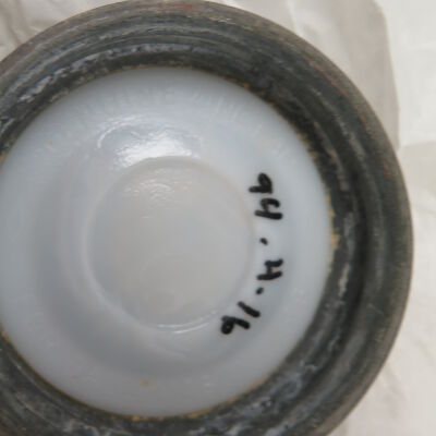 Number on bottom of jar lid: Origsize: 1" (h) x 3" (dia); Origformat: Artifact