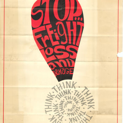 Exclamation Mark Mosaic, Freight Loss and Damage Prevention Poster