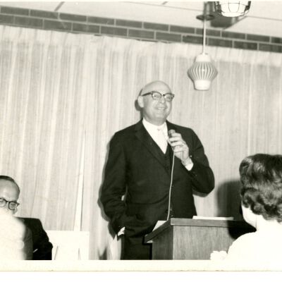 Possibly an event celebrating the start of the Broomfield Chamber of Commerce or possibly a Turnpike Land Co. or Transamerica event.