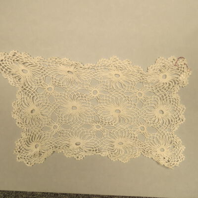 Doily d: Origsize: 6" (w) x 12" (l); Origformat: Artifact